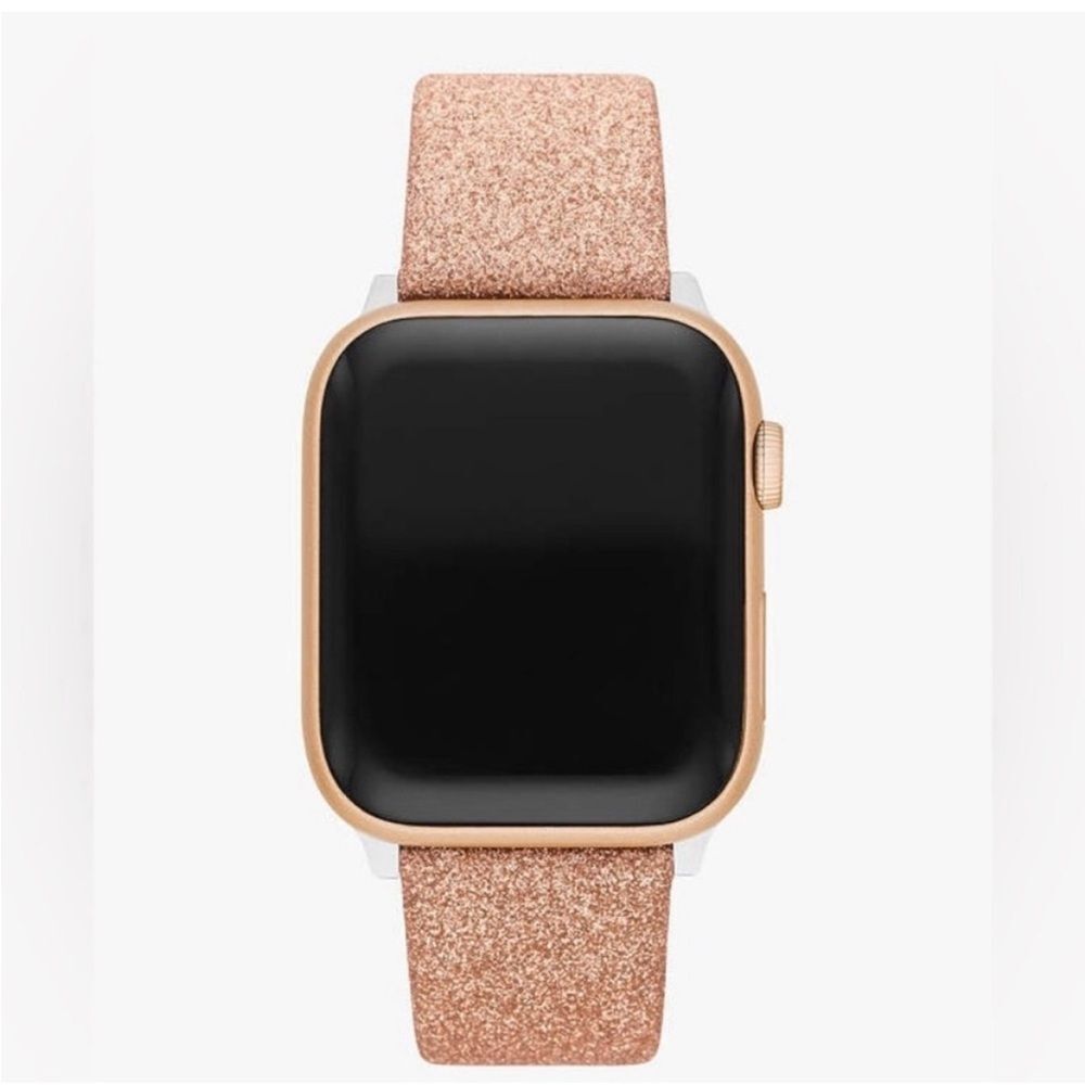 kate spade Rose Gold Glitter Apple Watch Strap